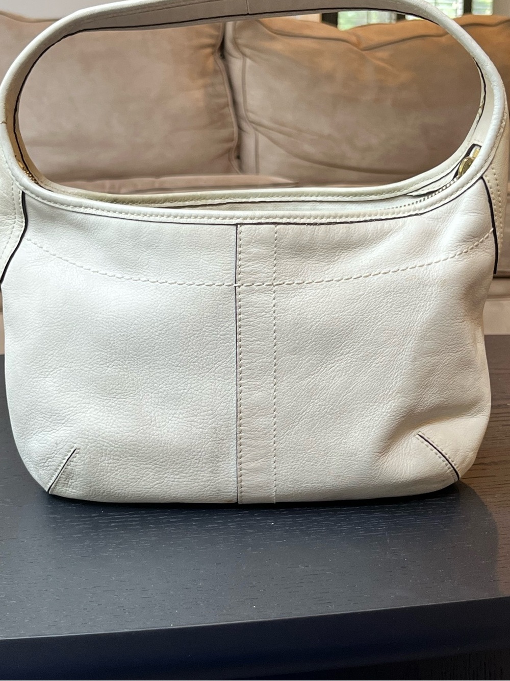 Coach Cream Leather Shoulder Bag